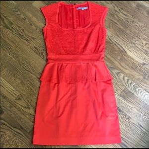 Antonio Melani Red Peplum Dress